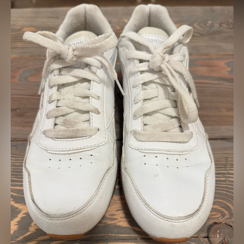 Reebok Women’s White Leather Sneakers